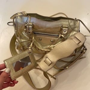Balenciaga classic mini gold